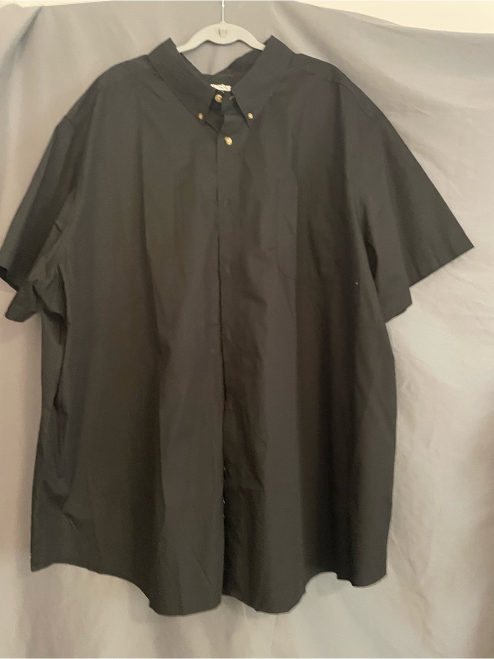 Men's Short-Sleeve Lightweight Shirt Jacket in Black